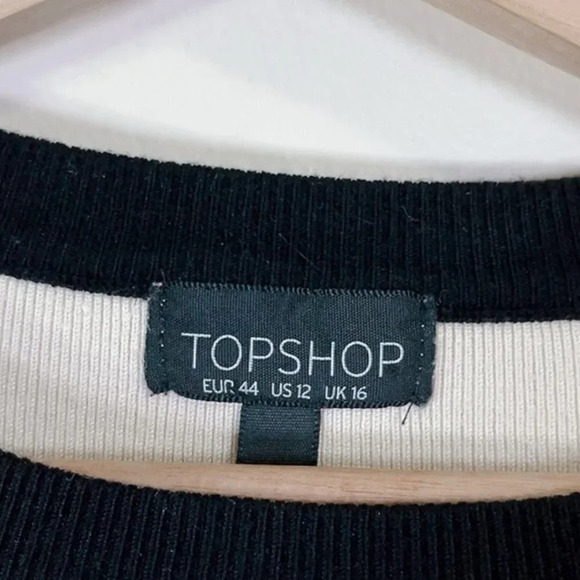 Topshop Geometric Stripe Long Sleeve Pullover - Picture 11 of 16
